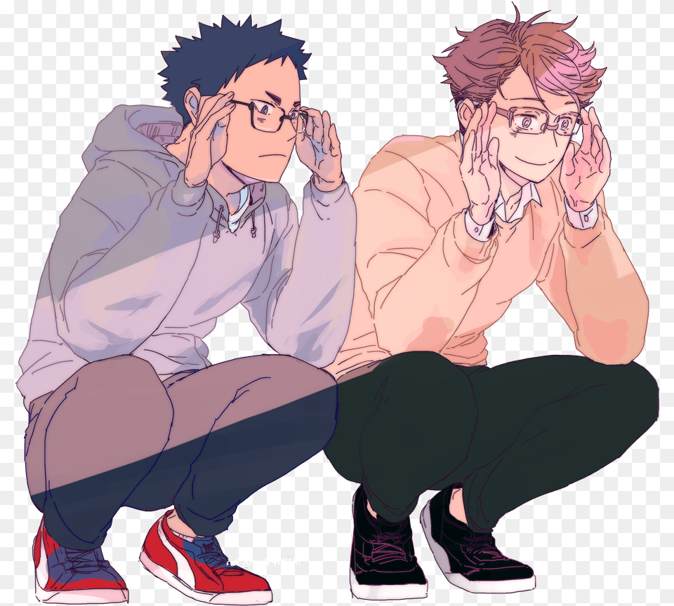 Iwaizumi And Oikawa Fanart Haikyuu, Publication, Book, Comics, Adult Png Image