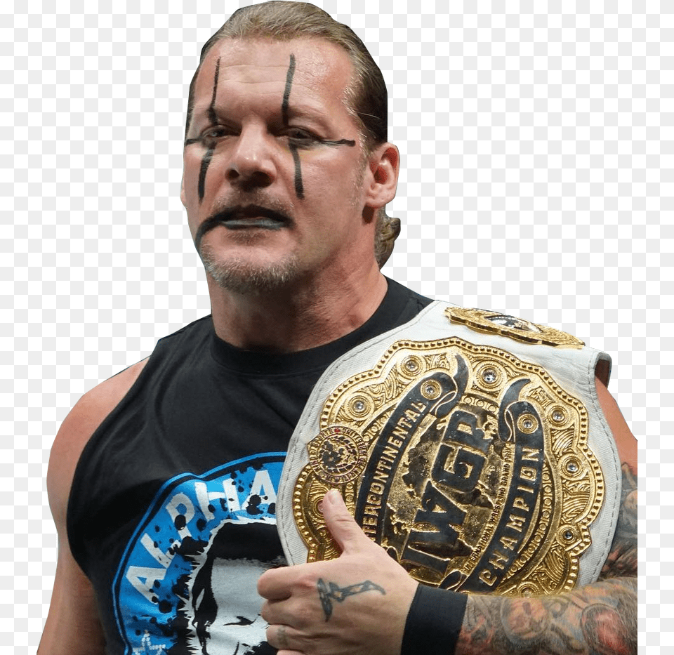Iwgp Intercontinental Champion By Thealphaink, Tattoo, Skin, Person, Man Png