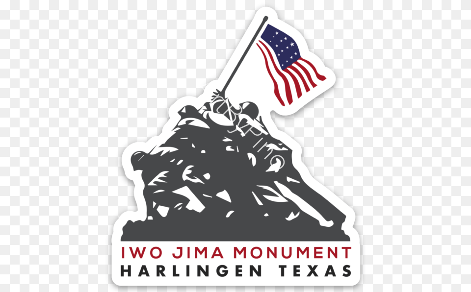 Iwo Jima Monument Harlingen Texas, American Flag, Flag, Person, Advertisement Png Image