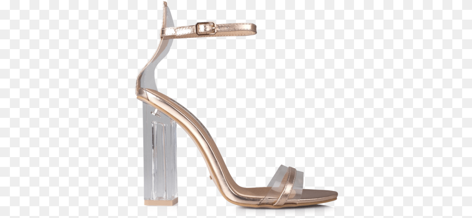 Izaro Rose Gold Metallic High Heels, Clothing, Footwear, High Heel, Sandal Png