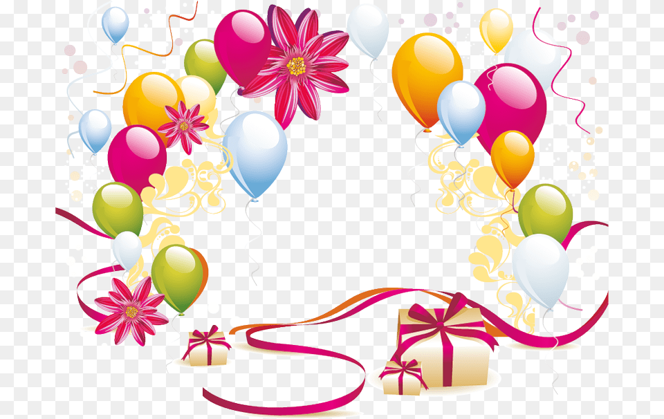 Izobrazhenie Dlya Plejkasta Birthday Clip Art Transparent Background, Floral Design, Graphics, Pattern, Balloon Free Png Download