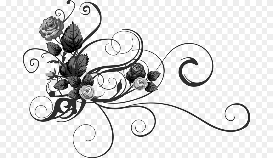 Izobrazhenie Dlya Plejkasta White Flower Flourish, Gray Free Png Download