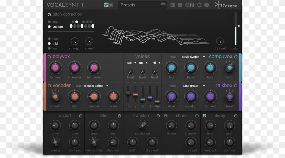 Izotope Vocalsynth, Amplifier, Electronics, Stereo, Electrical Device Png Image