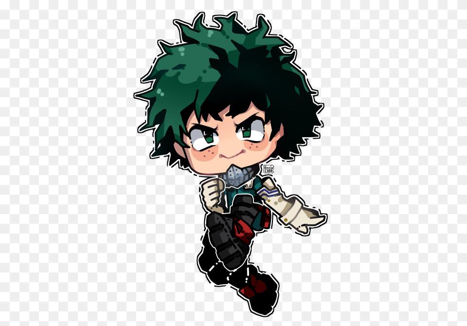 Izuku Midoriya Chibi, Book, Comics, Publication, Baby Free Png Download