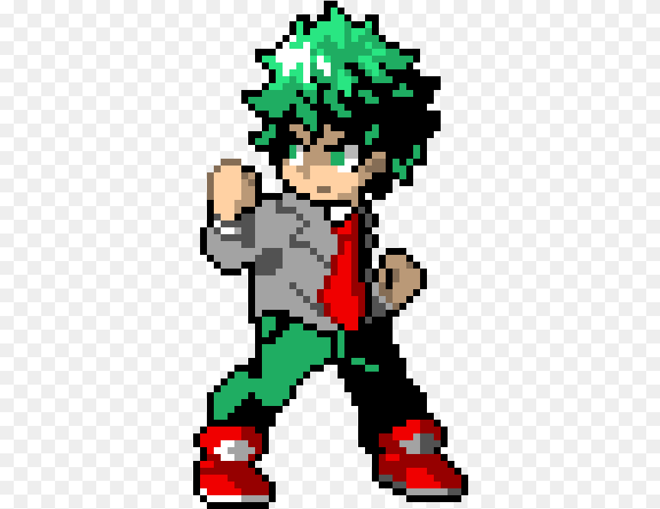 Izuku Midoriya Pixel Art, Elf, Nutcracker, Qr Code Free Png Download