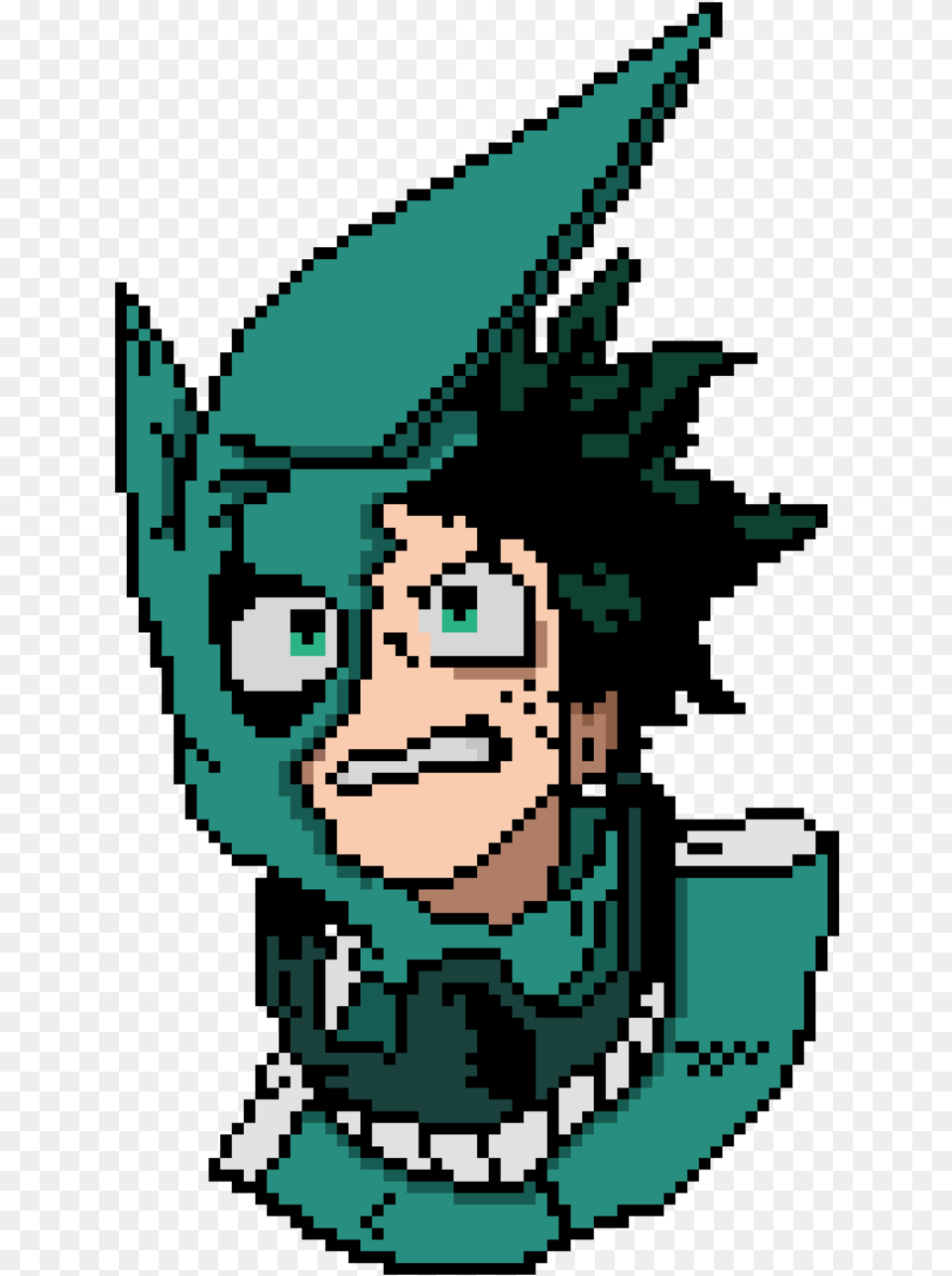 Izuku Midoriya Pixel Art By Nezz94 Izuku Midoriya Pixel Art, Photography, Qr Code Free Png