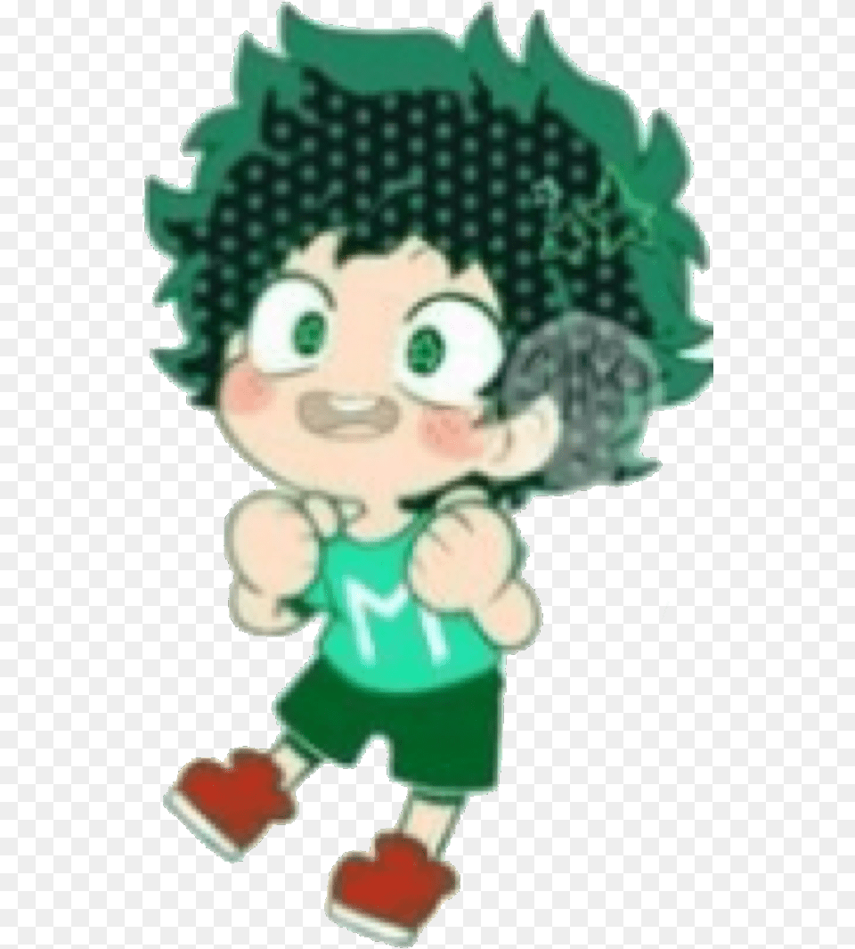 Izukumidoriya Izuku Midoriya Deku Bnha Maincharacter Transparent Chibi Deku, Baby, Person, Face, Head Png