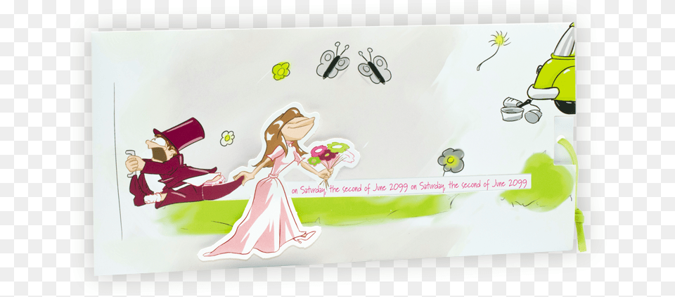 J 648 Uk Wedding Invitations Bride Pulling Groom, Publication, Book, Comics, Adult Png