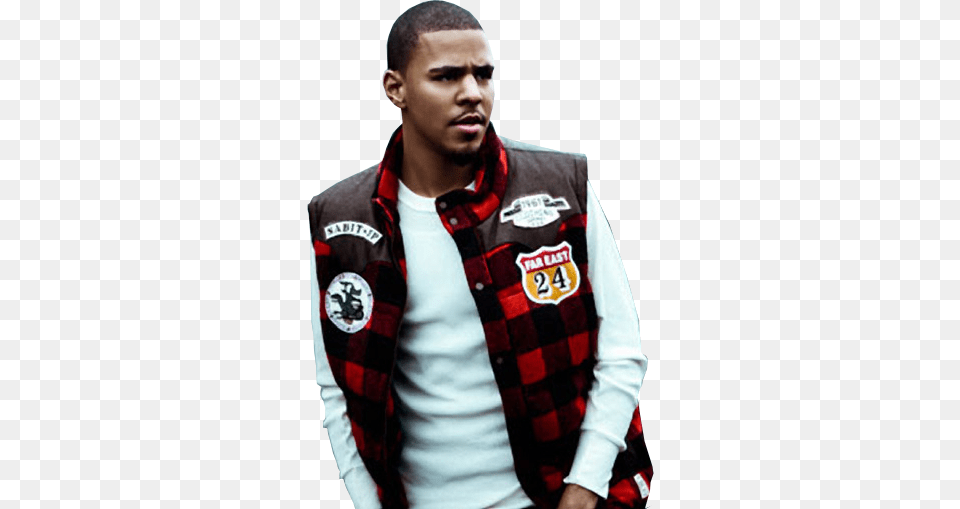 J Cole, Vest, Shirt, Clothing, Coat Free Transparent Png