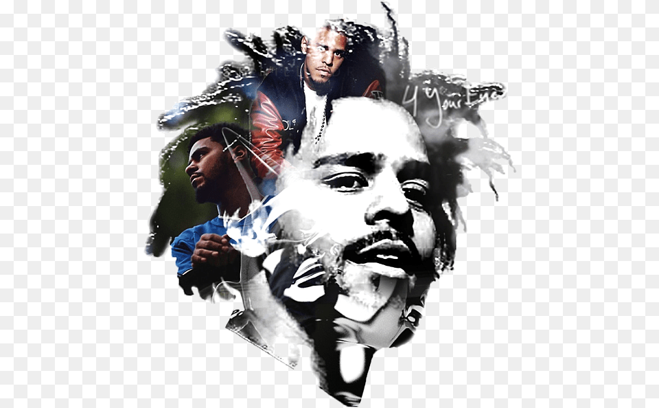 J Cole Art Work, Adult, Person, Man, Male Png Image