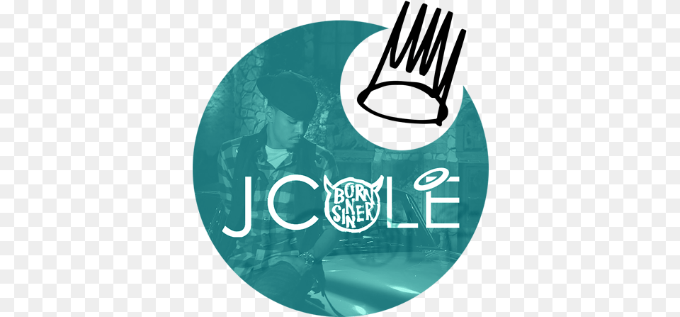 J Cole Circle Crown Born Sinner, Person, Face, Head, Logo Png