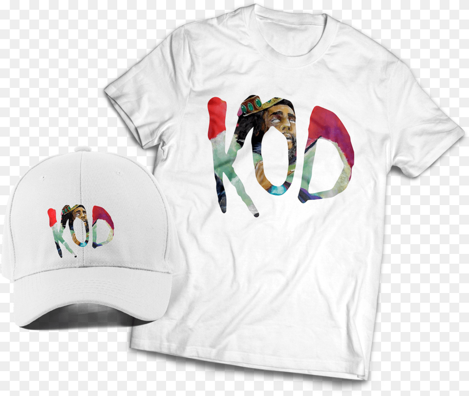 J Cole Kod T Shirt Amp Dad Hat Combo, T-shirt, Clothing, Cap, Baseball Cap Png