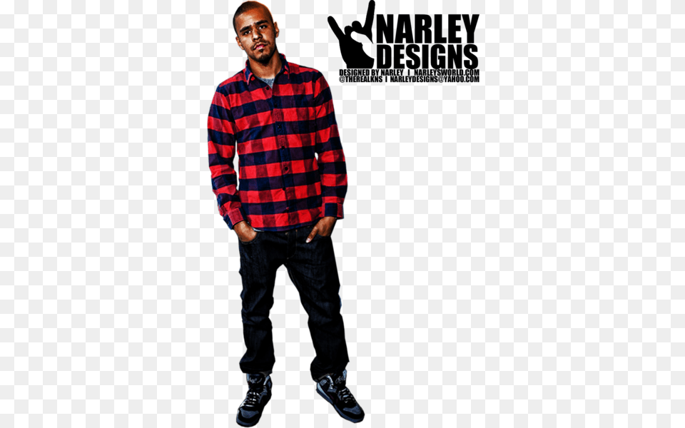 J Cole L Vector, Standing, Sleeve, Shoe, Shirt Png Image