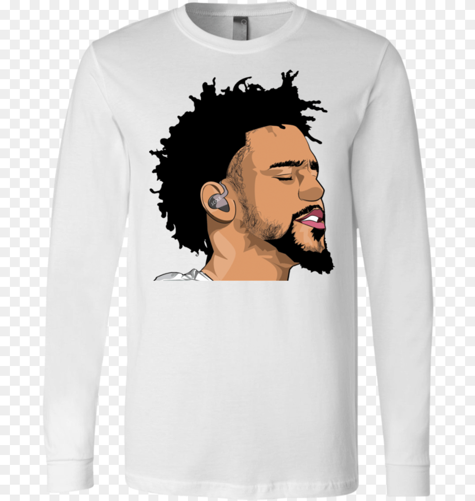 J Cole Longsleeve T Shirt J Cole Drawing, Long Sleeve, Clothing, T-shirt, Sleeve Free Png