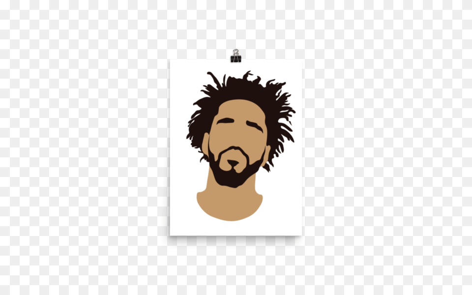J Cole Poster On Storenvy, Stencil, Head, Person, Baby Png