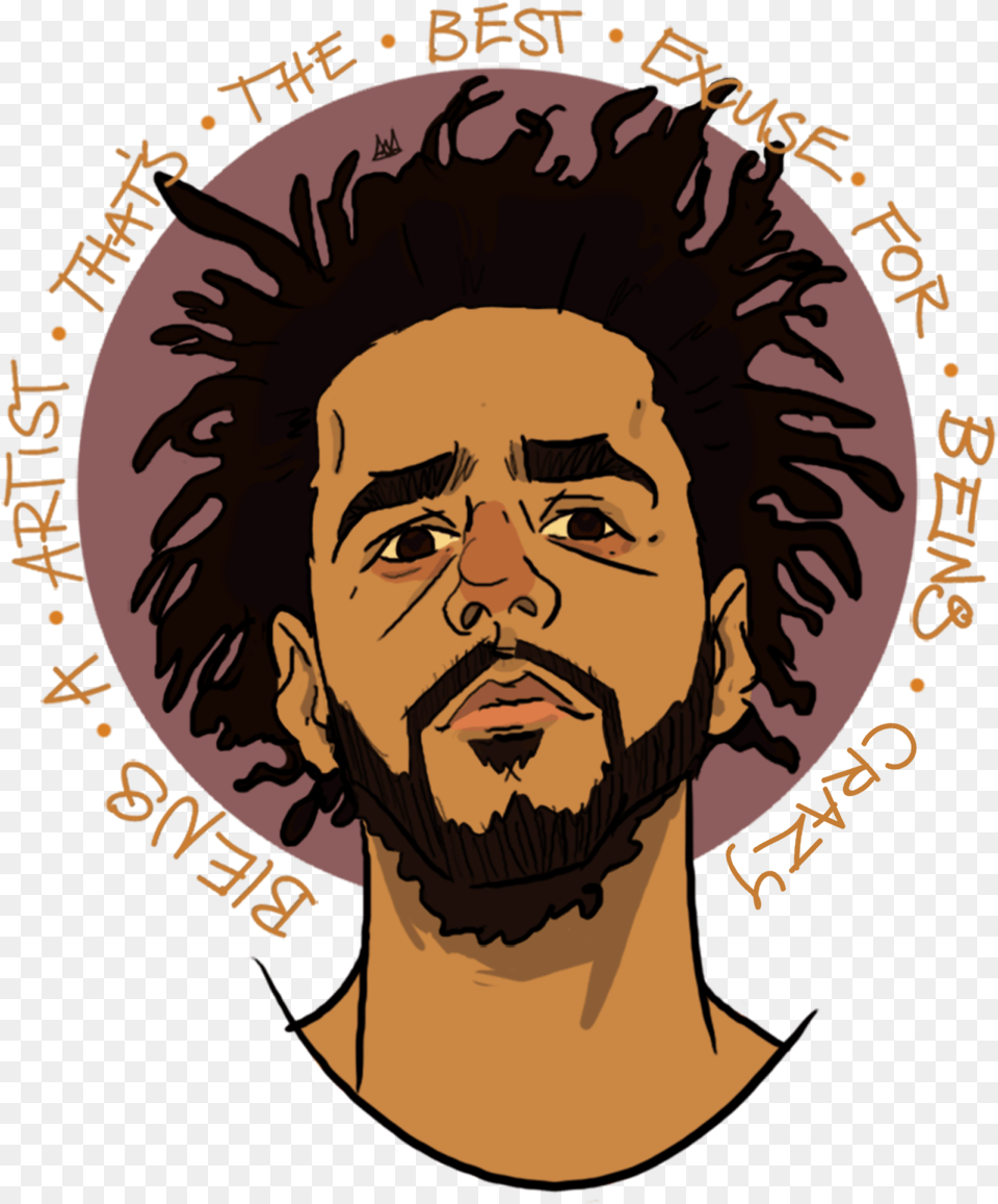 J Drawing Album Cover J Cole Clip Art, Photography, Person, Head, Adult Free Png Download