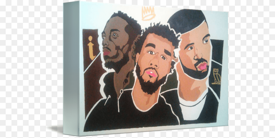 J Drawing Cole Drake Kendrick Jcole Pop Art, Painting, Face, Head, Modern Art Free Png Download