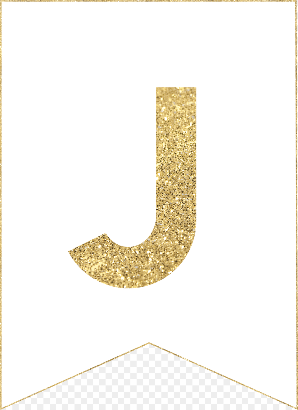 J Gold Alphabet Banner Letter Letter, Text, Symbol, Number Free Png Download