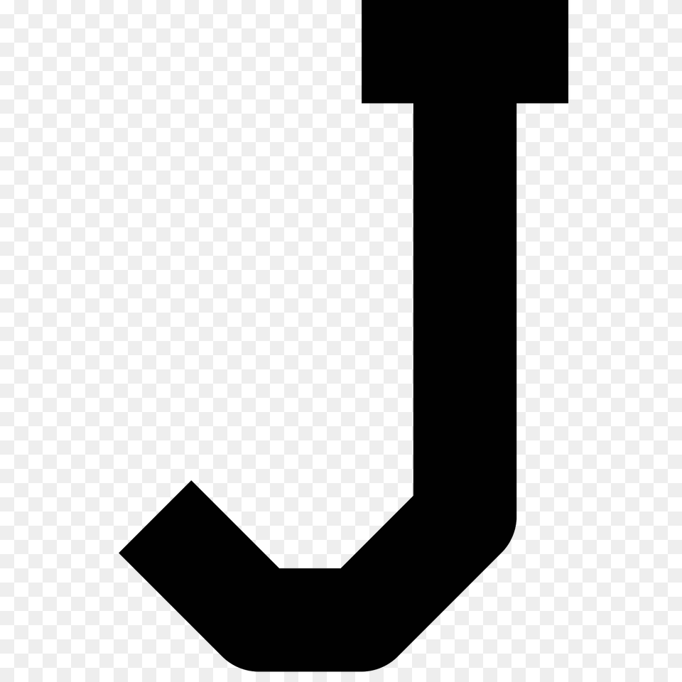 J Icon, Gray Png Image