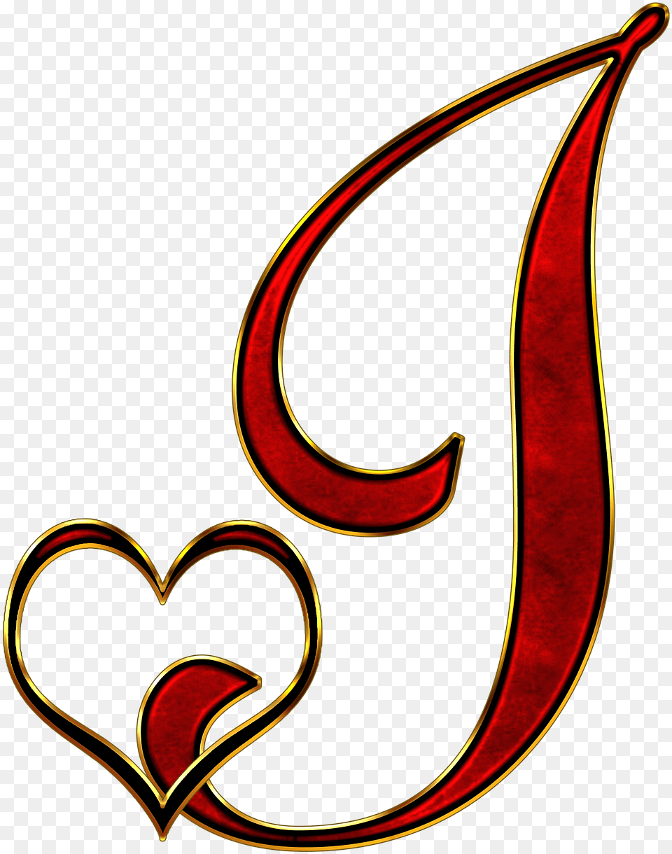 J Letter Image Hd Alphabet Letter I Heart Design, Symbol, Text, Disk Png