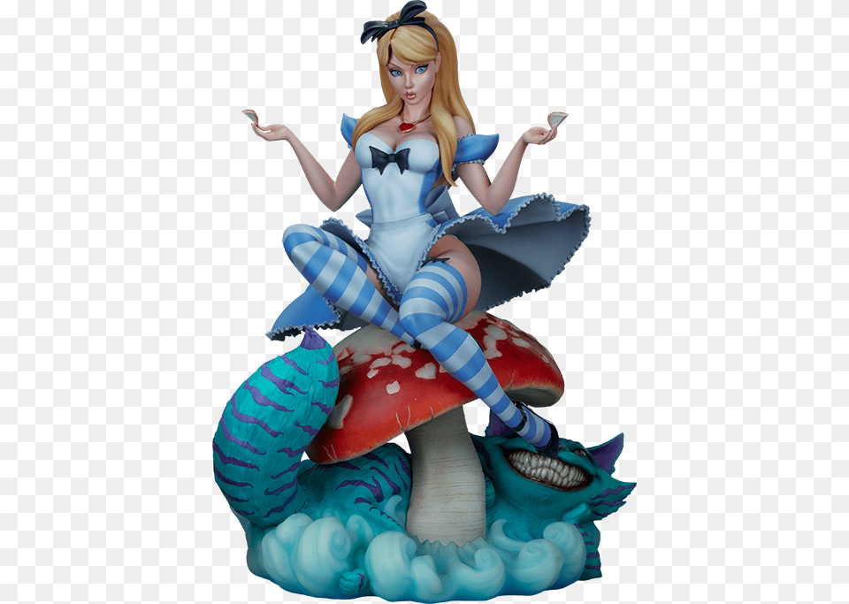 J Scott Campbells Fairytale Fantasies Alice In Wonderland J Scott Campbell Alice In Wonderland Statue, Figurine, Adult, Female, Person Free Png