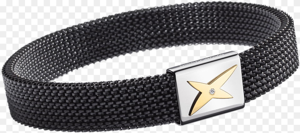J Te Kiff Wristband Black And Gold Steel Diamond Mauboussin Bracelet Titane, Accessories, Jewelry, Belt, Bag Png