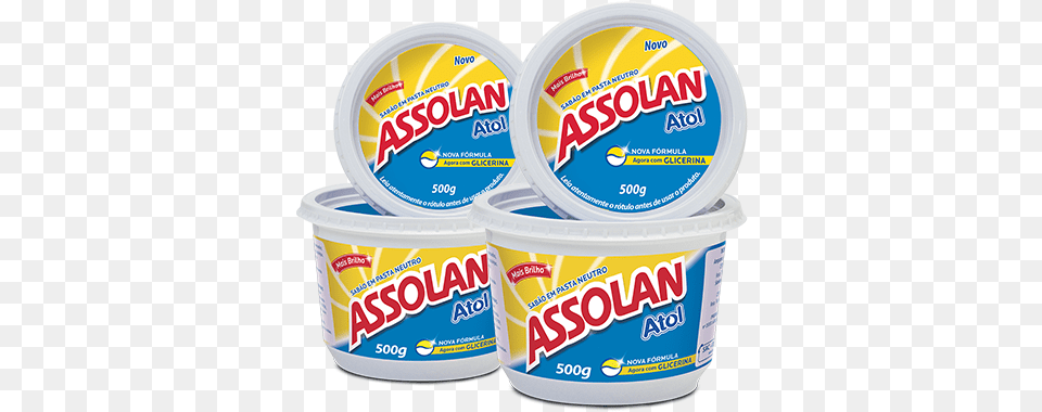 Jabn En Pasta Assolan Atol Sabao Em Past Atol, Dessert, Food, Yogurt, Ketchup Free Png