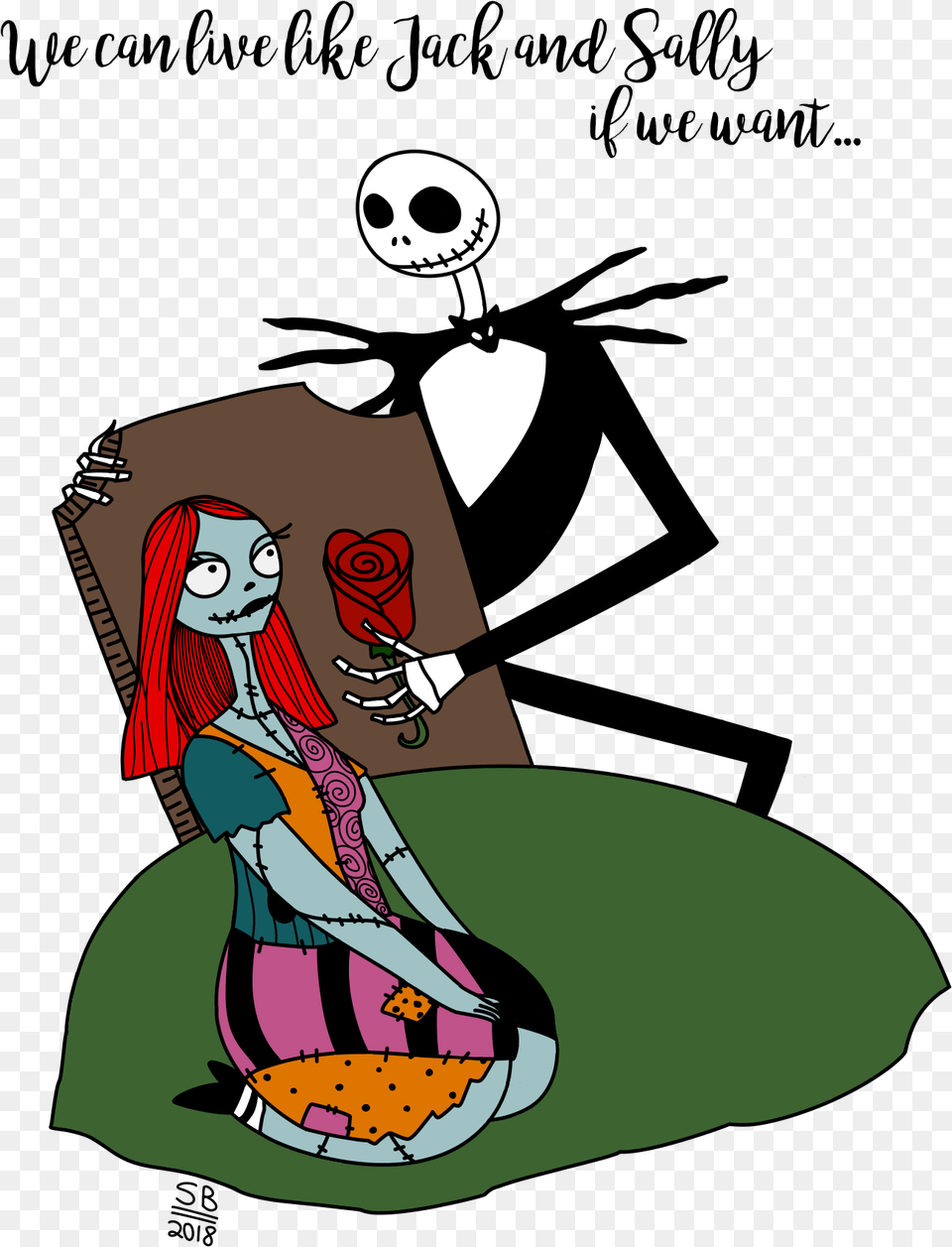 Jack And Sally For My Bf Cartoon, Book, Comics, Publication, Adult Png Image