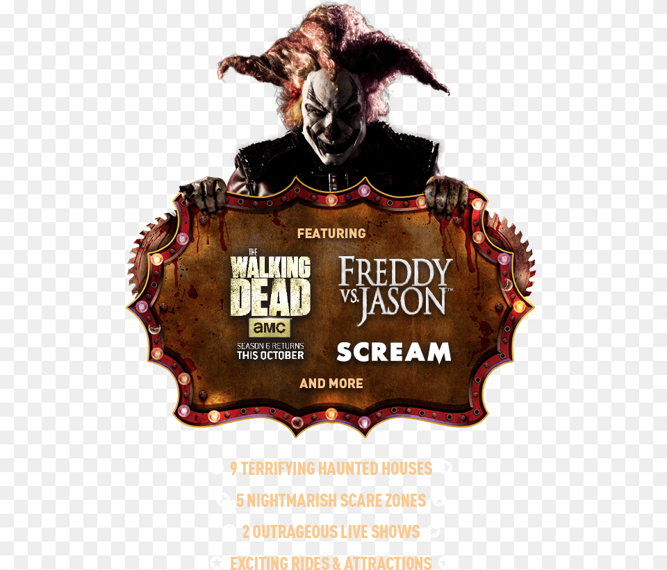 Jack Announces Scream Freddy Vs Jason Dvd Cover, Advertisement, Poster, Adult, Female Png Image