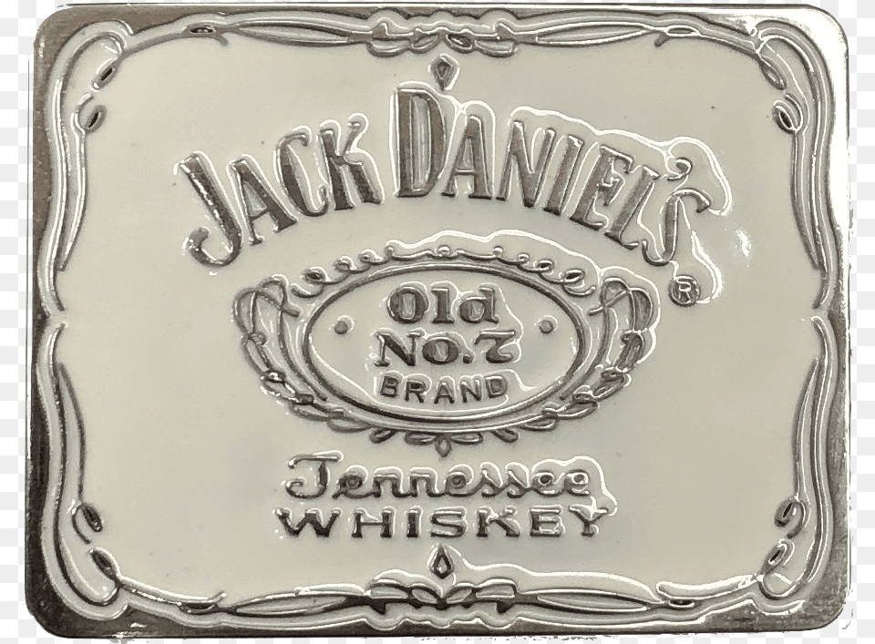 Jack Daniel39s Label White Belt Buckle Belt Buckle, Accessories, Logo Png