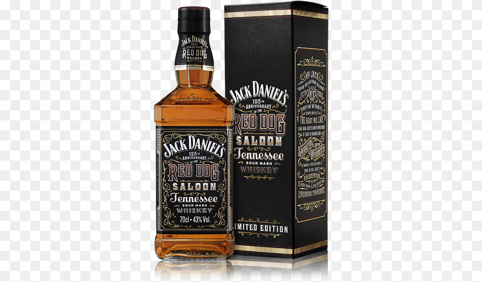 Jack Daniel39s Red Dog Saloon Commemorative Bottle Jack Daniel39s Red Dog Saloon 125th Anniversary 86 Proof, Alcohol, Beverage, Liquor, Whisky Free Png Download
