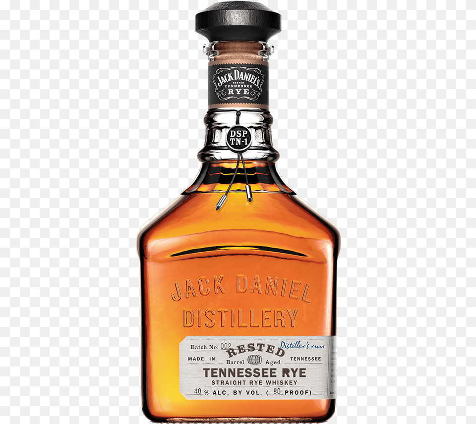 Jack Daniel39s Rested Rye, Alcohol, Beverage, Liquor, Whisky Png
