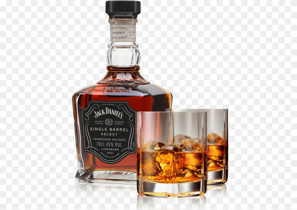 Jack Daniel39s Single Barrel Bottle Jack Daniel39s Single Barrel Select Tennessee Whiskey, Alcohol, Beverage, Liquor, Whisky Free Png