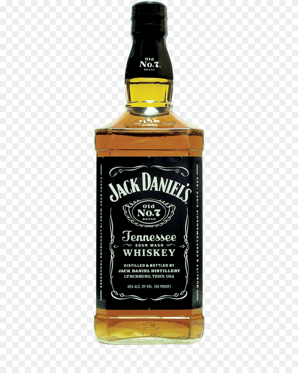 Jack Daniels Black Label Whiskey No, Alcohol, Beverage, Liquor, Whisky Free Transparent Png
