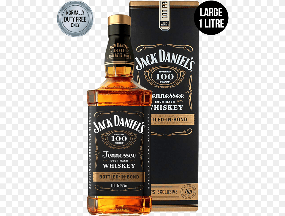 Jack Daniels Bottled In Bond, Alcohol, Beverage, Liquor, Whisky Free Transparent Png