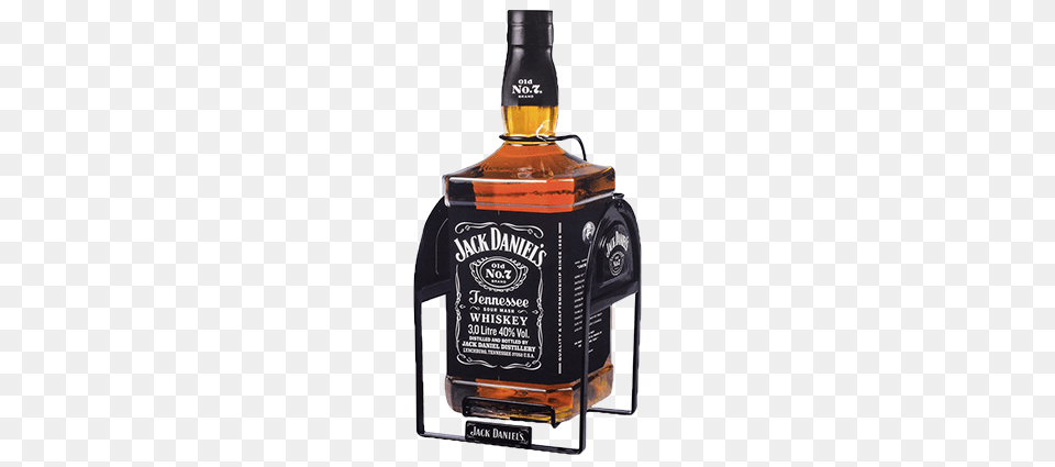 Jack Daniels Cradle Whisky And More, Alcohol, Beverage, Liquor, Bottle Free Png
