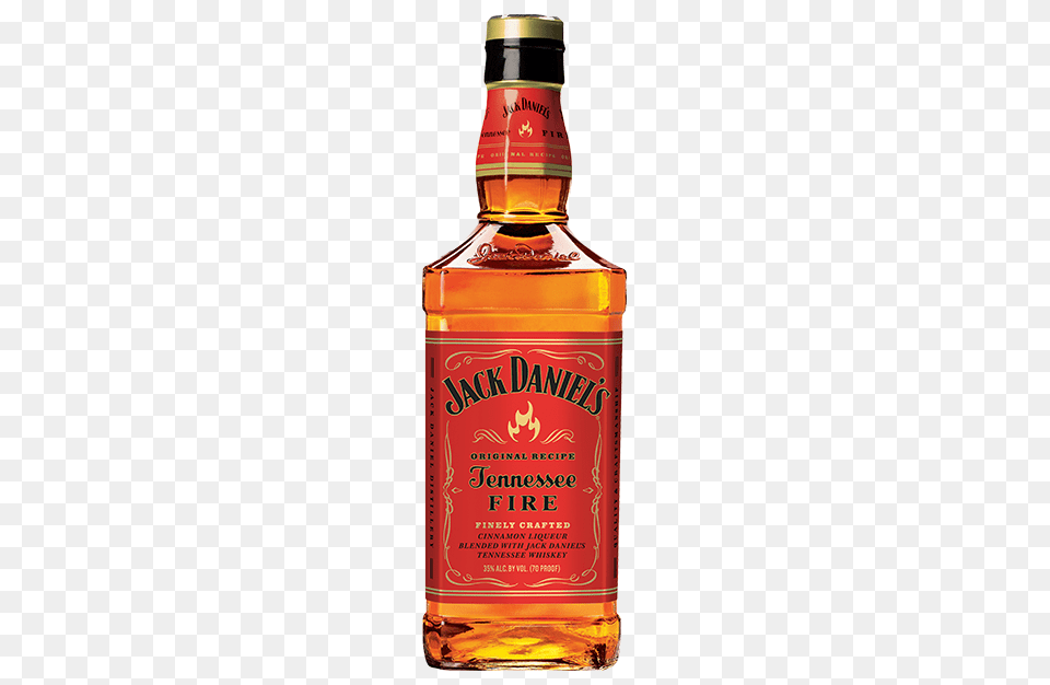 Jack Daniels Fire Tennessee Whiskey, Alcohol, Beverage, Liquor, Whisky Png Image