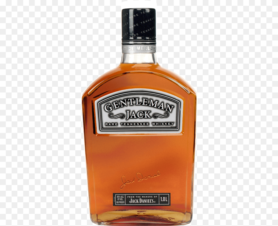 Jack Daniels Gentleman Jack 100 L Jack Daniels Gentleman Jack, Alcohol, Beverage, Liquor, Whisky Free Png