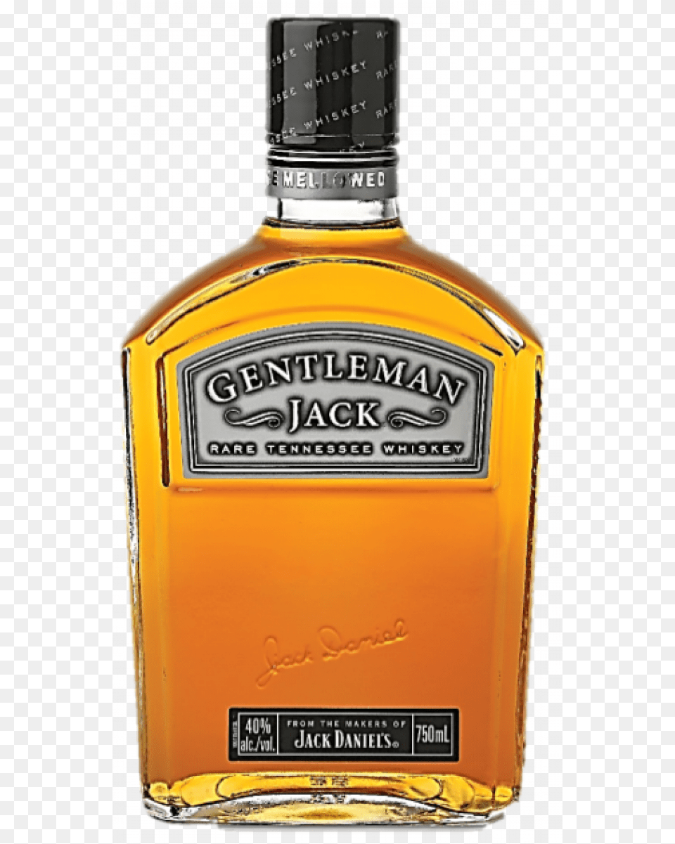 Jack Daniels Gentleman Jack 70cl Jack Daniels Gentleman Jack, Alcohol, Beverage, Liquor, Whisky Free Png