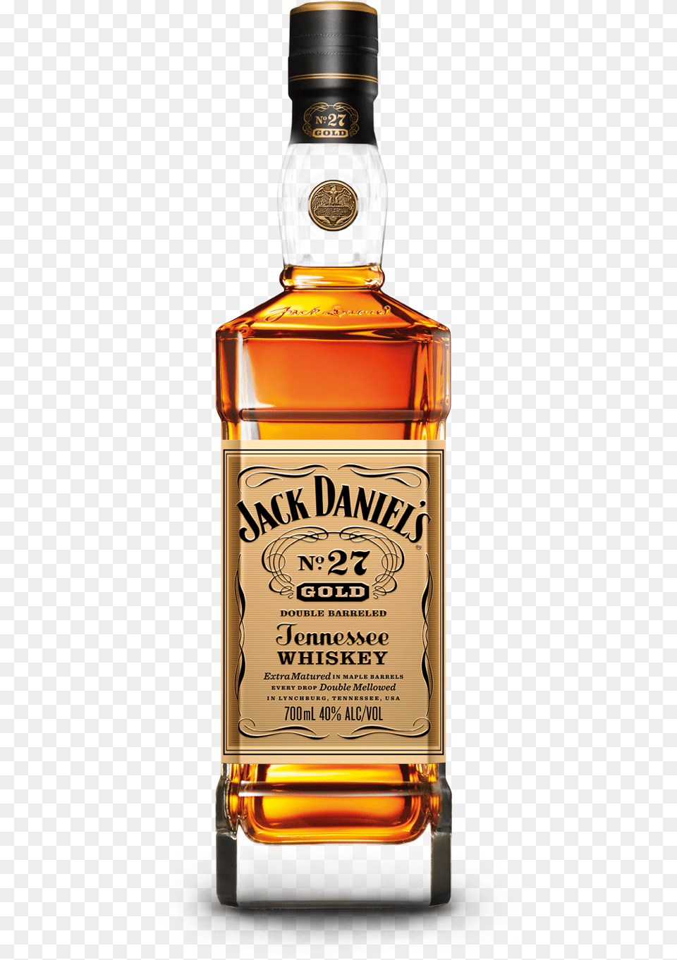 Jack Daniels No 27 Transparent Jack No 27 Gold, Alcohol, Beverage, Liquor, Whisky Free Png