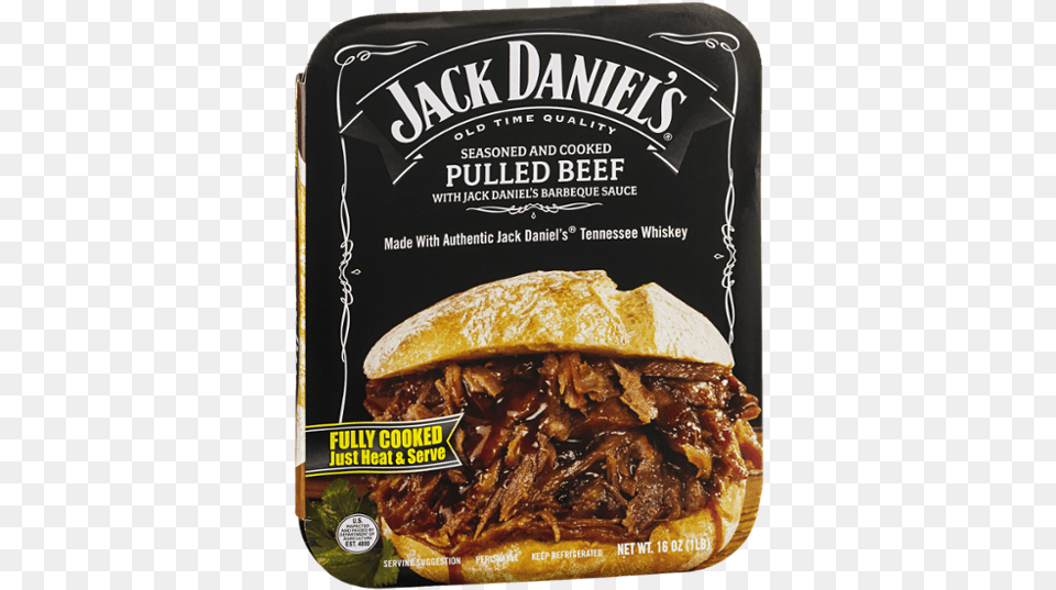 Jack Daniels Pulled Beef, Burger, Food, Advertisement Free Transparent Png