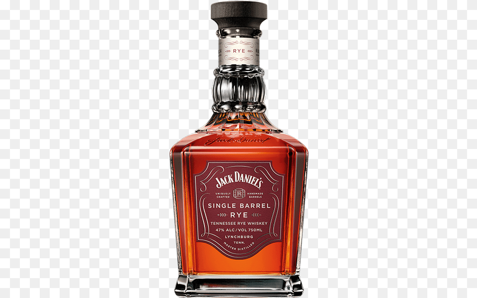 Jack Daniels Single Barrel Rye, Alcohol, Beverage, Liquor, Bottle Free Transparent Png