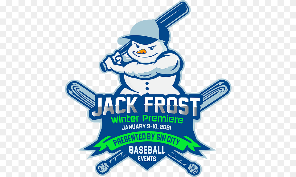 Jack Frost Winter Premiere For Baseball, Advertisement, Poster, Outdoors, Nature Free Png