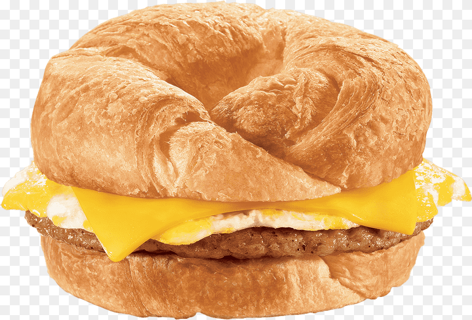 Jack In The Box Breakfast Croissants, Burger, Food, Bread Free Png