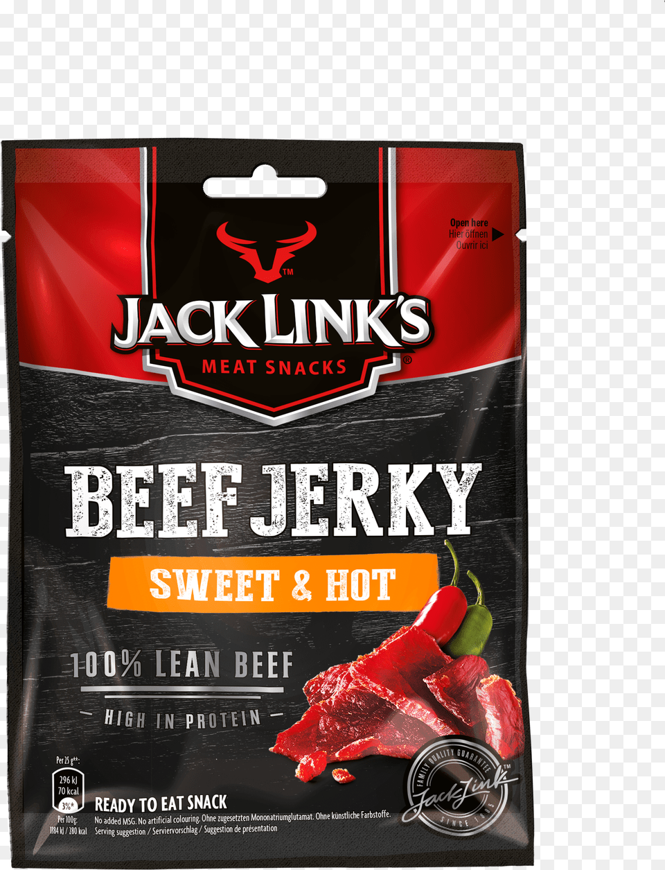 Jack Link39s Beef Jerky Sweet, Advertisement, Poster, Food, Pepper Free Transparent Png