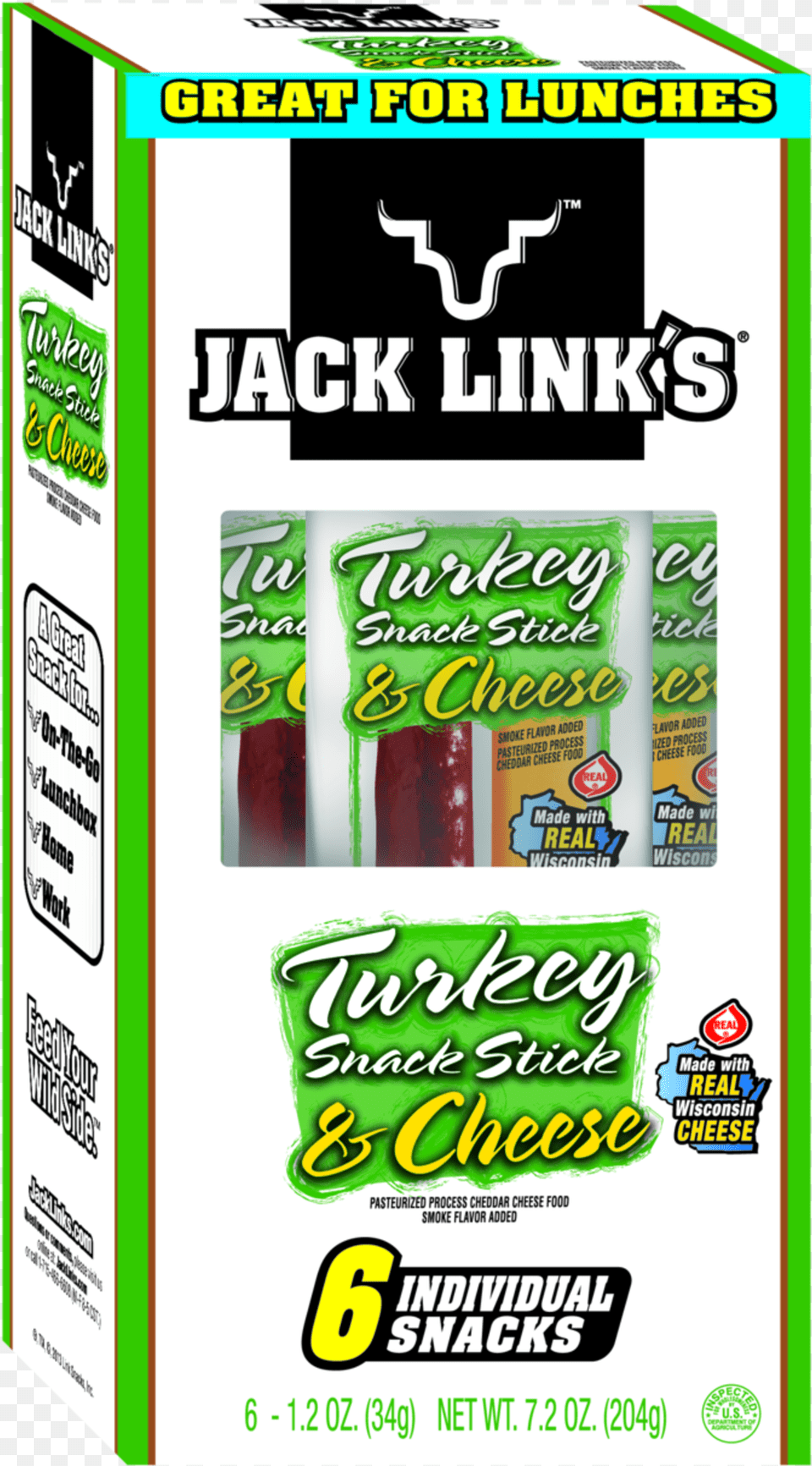 Jack Link39s Turkey Amp Cheese Combo Pack Original Jack Links Dry Original Turkey And Cheese Snack Stick, Food, Sweets Png Image