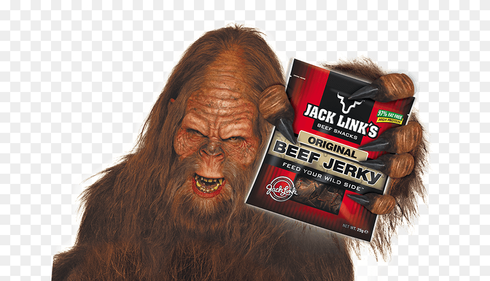 Jack Links Bigfoot Download, Adult, Male, Man, Person Free Png