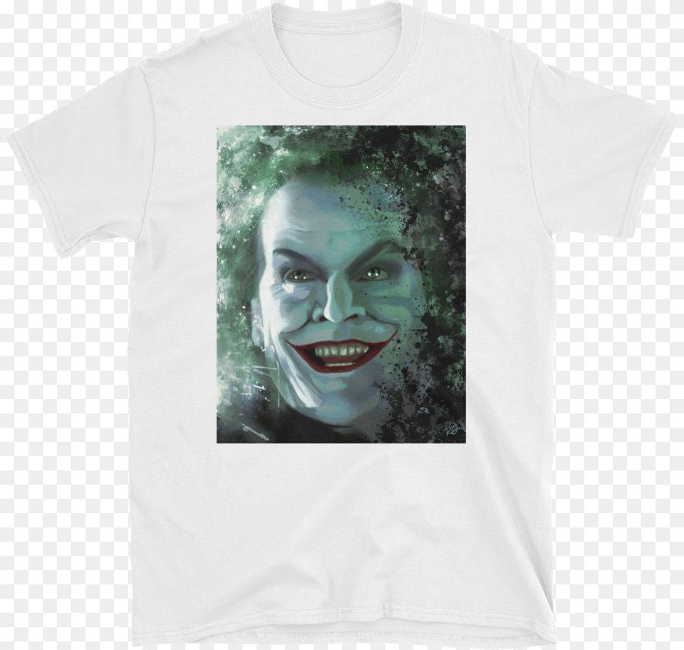 Jack Nicholson Joker, Clothing, T-shirt, Face, Head Free Png Download