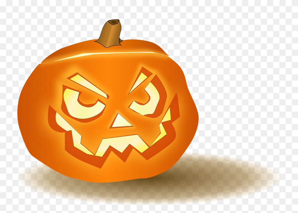 Jack O Lantern, Food, Plant, Produce, Pumpkin Free Transparent Png