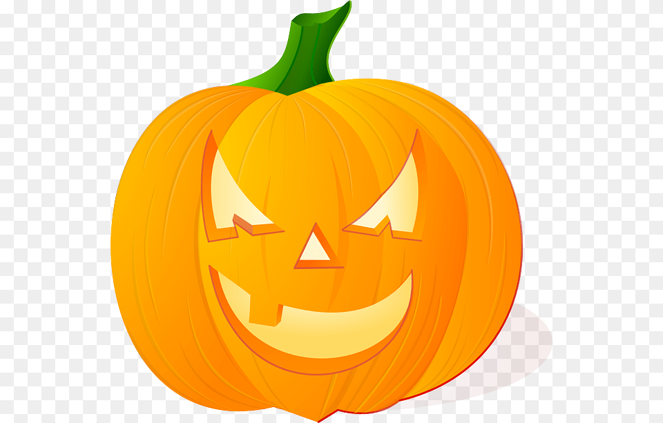 Jack O Lantern Clip Art, Food, Plant, Produce, Pumpkin Png Image